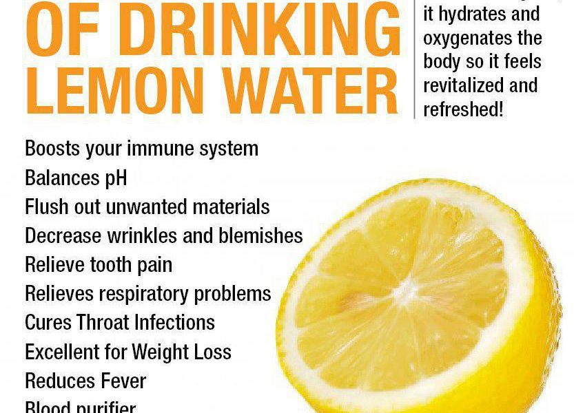 14 amazing benefits drinking lemon water