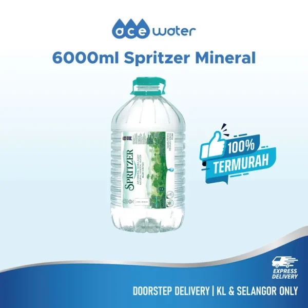 6000ml 6l spritzer natural mineral water