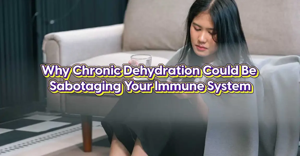 Why Chronic Dehydration Could Be Sabotaging Your Immune System