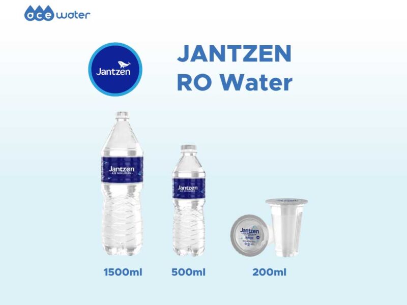 1.5l, 500ml and 200ml of brand jantzen ro drinking water